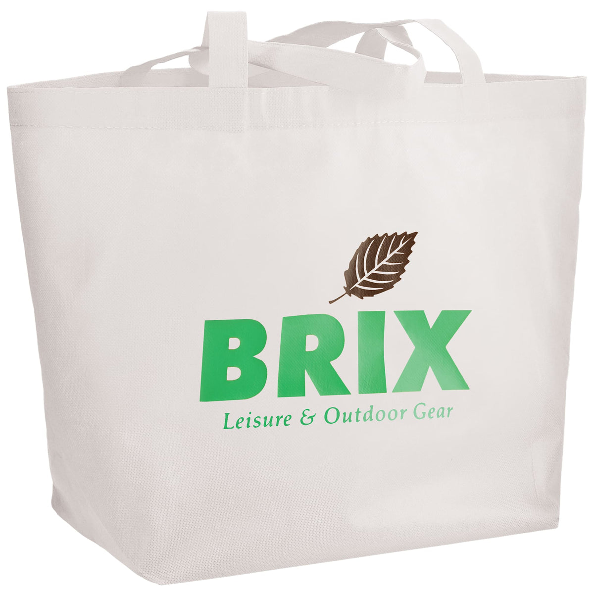 YaYa Flared Shopper Tote in Non-Woven Polypropylene - White - Photo