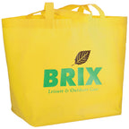 YaYa Flared Shopper Tote in Non-Woven Polypropylene - Yellow - Photo