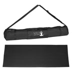 Yoga Mat with Carrying Case - Black - Silk Screen