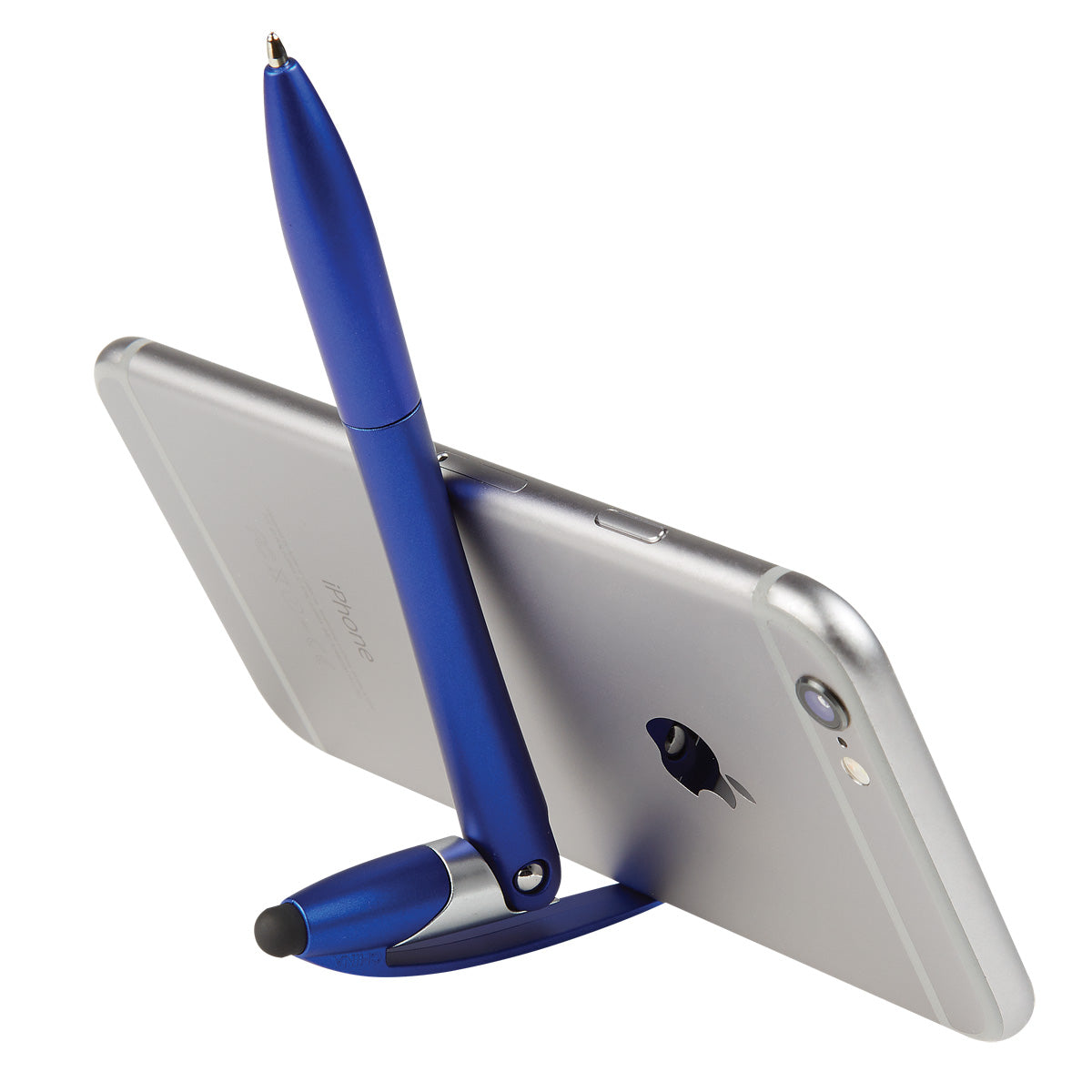 Yoga Pen with Stylus and Phone Stand - Blue - Phonestand_Blank
