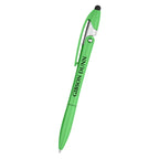 Yoga Pen with Stylus and Phone Stand - Lime Green - Silk Screen