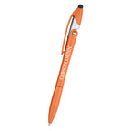 Yoga Pen with Stylus and Phone Stand - Orange - Silk Screen