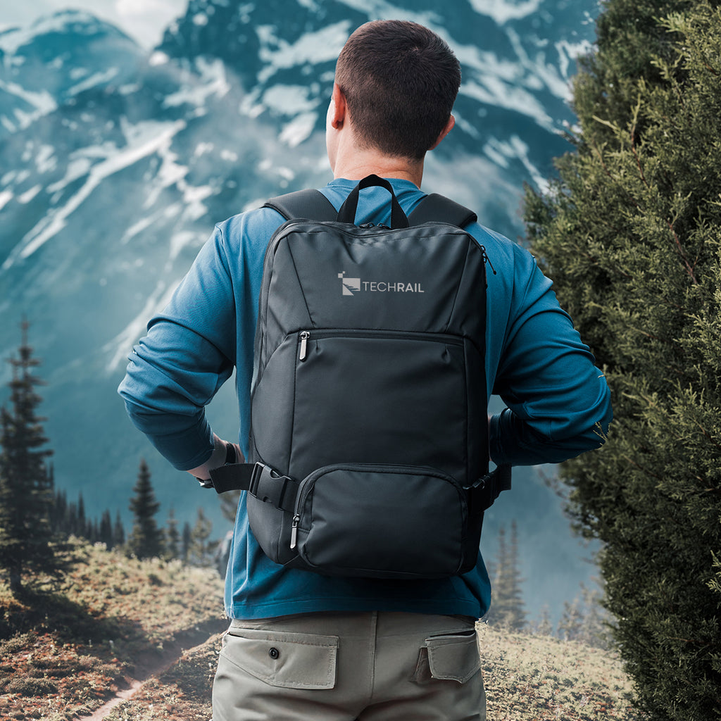 Yosemite Backpack with Removable Belt Bag in Recycled PET - Lifestyle_Silkscreen