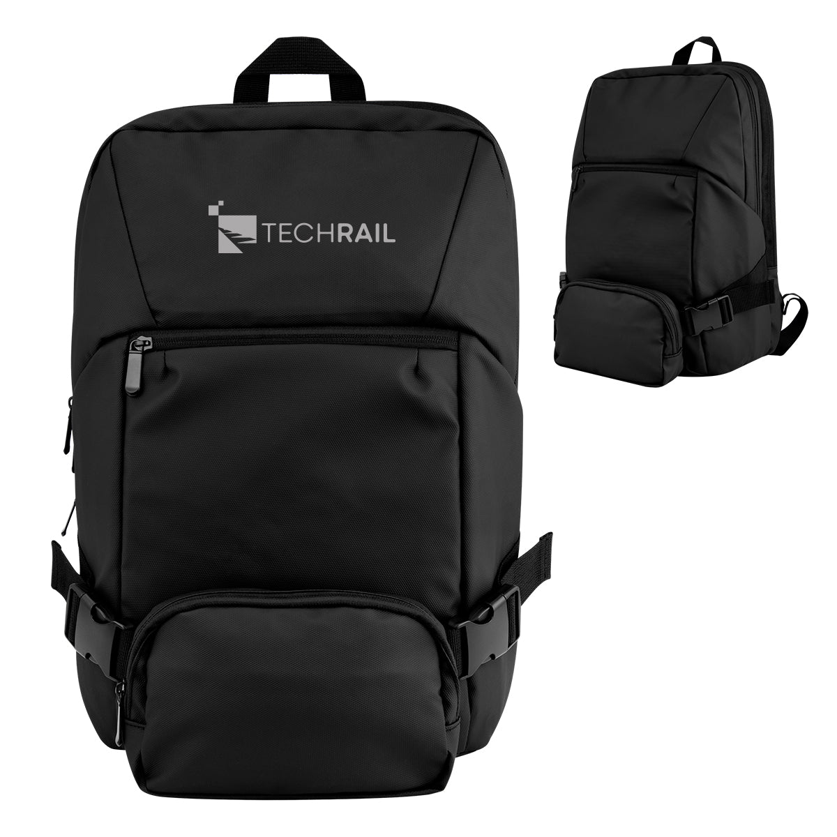 Yosemite Backpack with Removable Belt Bag in Recycled PET - Silk Screen