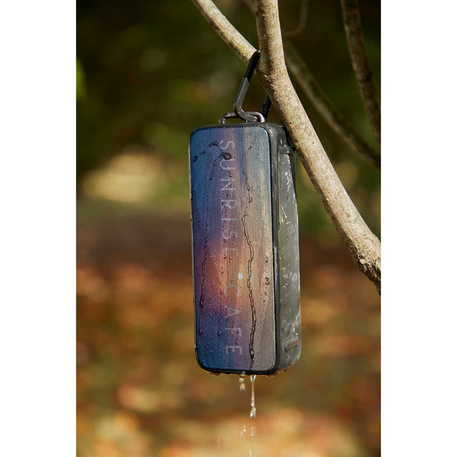 Yukon Silicone Outdoor Speaker with Metal Carabiner Full Color