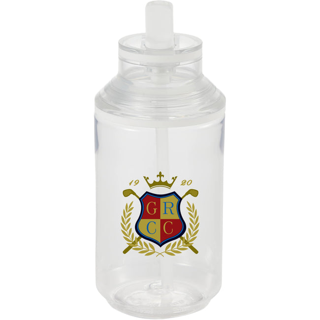 Zach Flip Straw Sports Bottle in Recycled PET, 22 oz Full Color