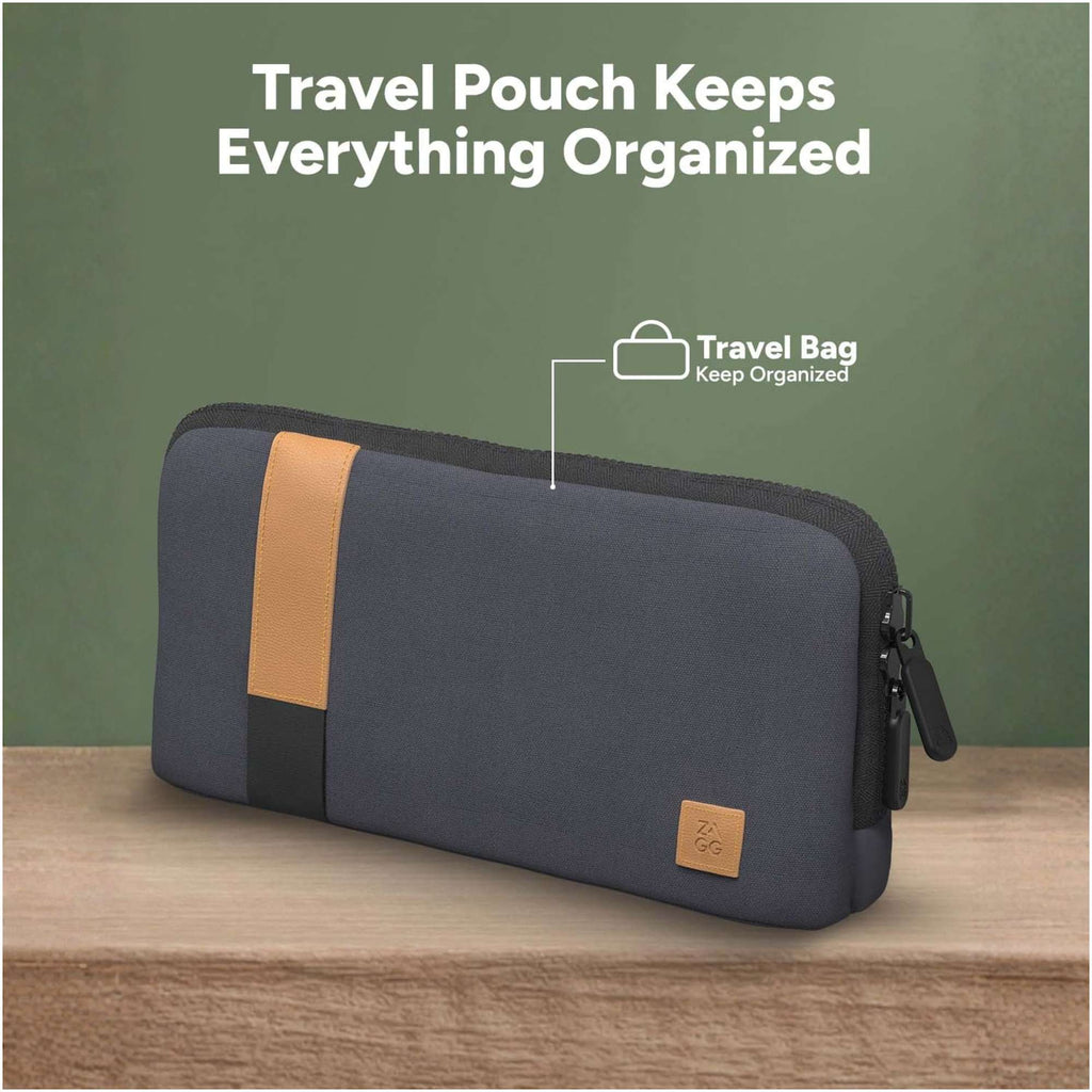 ZAGG Desktop Essentials Travel Kit with Keyboard and Mouse Transfer - Gray - Photo