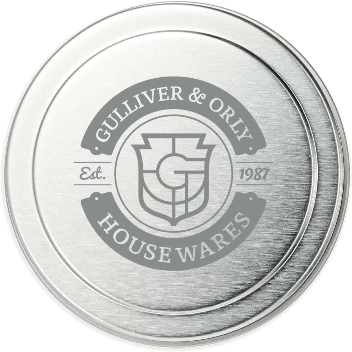 Zen Tea Soy Candle in a Mini Tin, 2.7 oz Laser Engraving - Silver - Front