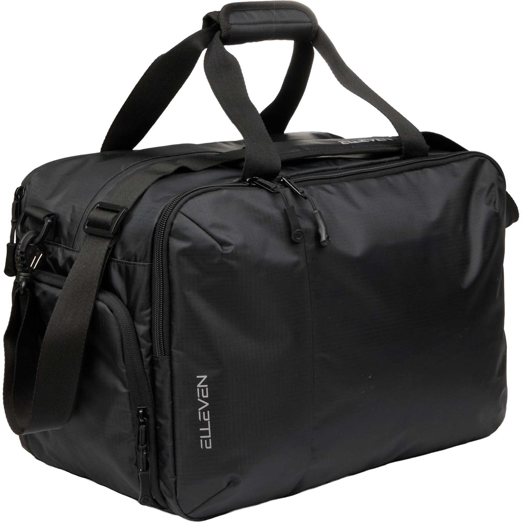 Zenith Recycled Duffel Bag for 18 Inch Laptops Embroidery - Black - Right Angle