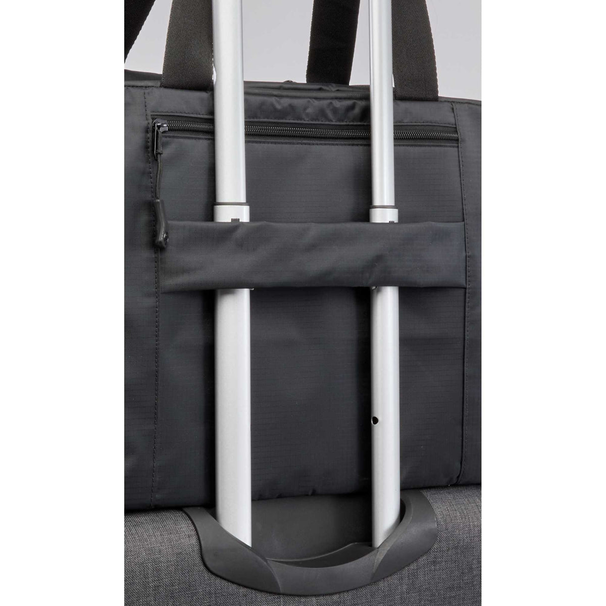 Zenith Recycled Duffel Bag for 18 Inch Laptops Embroidery - Black - Trolley