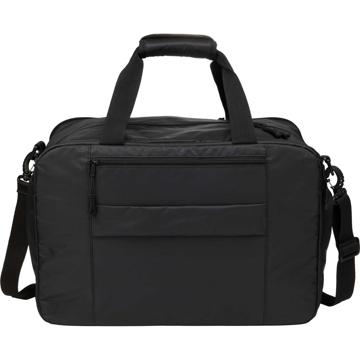 Zenith Recycled Duffel Bag for 18 Inch Laptops Transfer - Black - Back