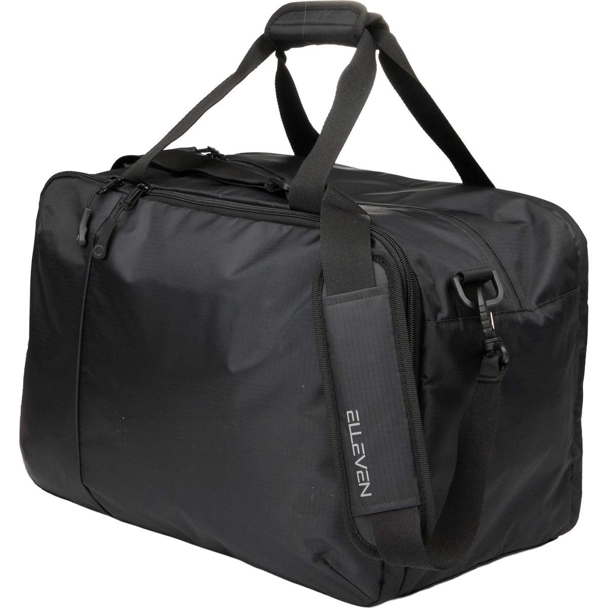 Zenith Recycled Duffel Bag for 18 Inch Laptops Transfer - Black - Left Angle