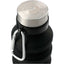 Zigoo Collapsible Silicone Bottle with Carabiner, 18 oz Full Color - Black - Front