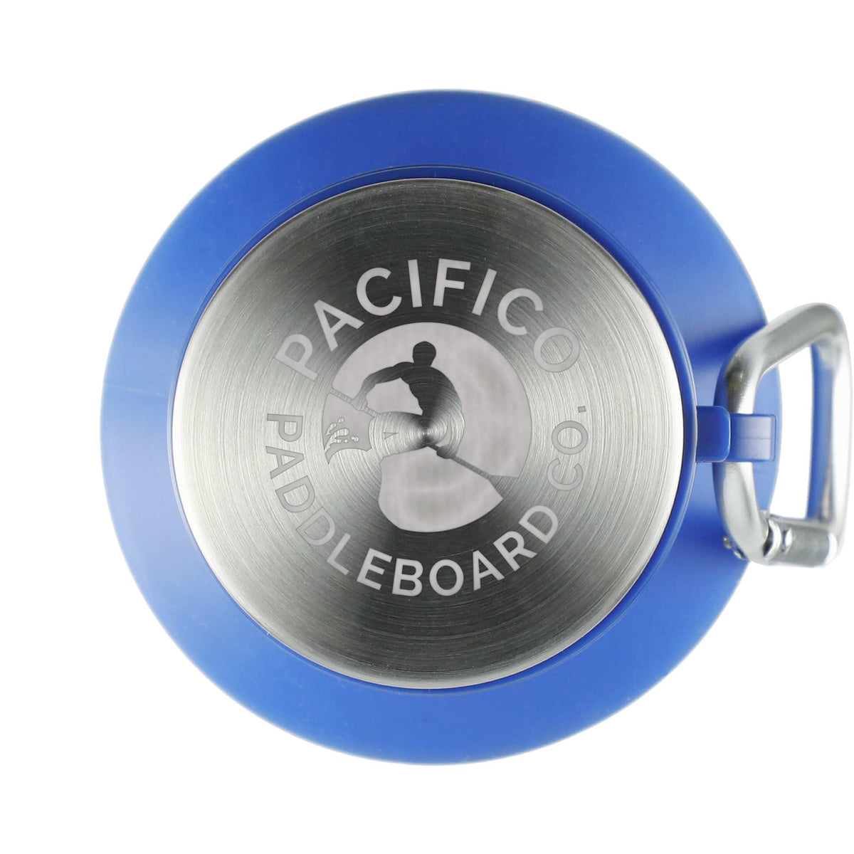 Zigoo Collapsible Silicone Bottle with Carabiner, 18 oz Full Color - Blue - Photo