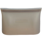 Zili Reusable Silicone Storage Bag, 16 oz - Gray - Back