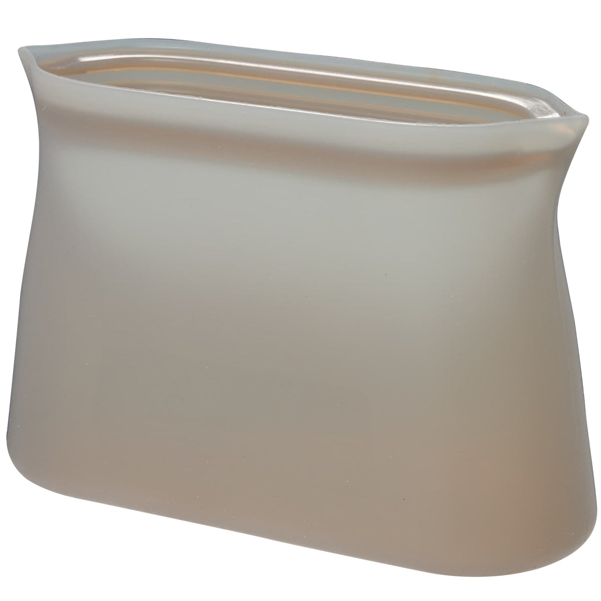 Zili Reusable Silicone Storage Bag, 16 oz - Gray - Left Angle