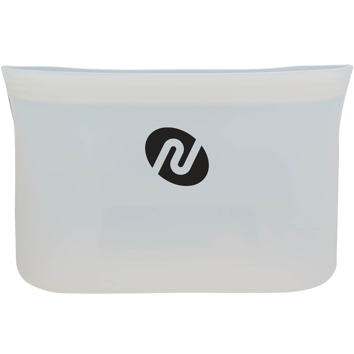 Zili Reusable Silicone Storage Bag, 8 oz - Clear - Front