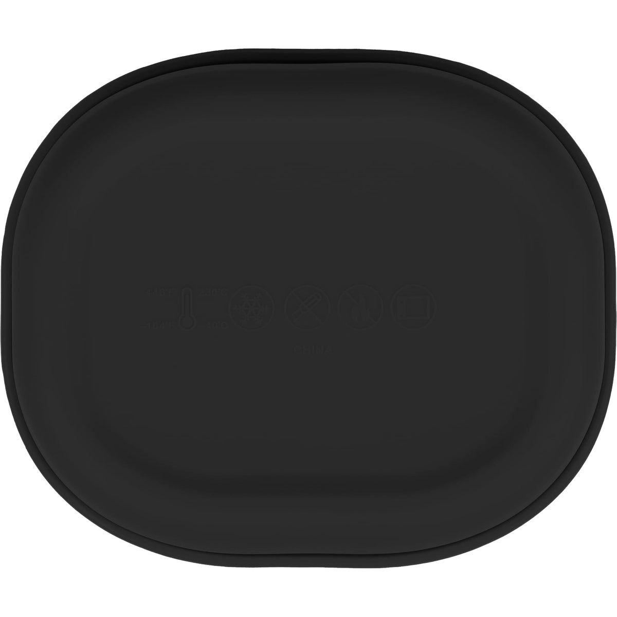 Zili Stackable Silicone Container Set, 7, 10 and 20 oz - Black - Back