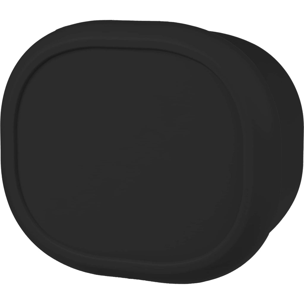 Zili Stackable Silicone Container Set, 7, 10 and 20 oz - Black - Left Angle