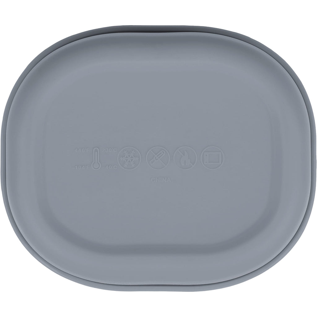 Zili Stackable Silicone Container Set, 7, 10 and 20 oz - Gray - Back