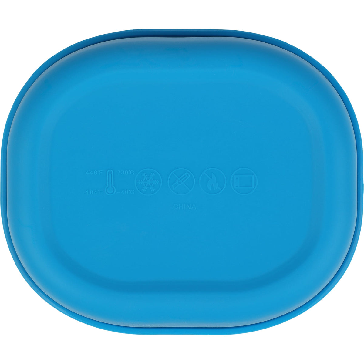 Zili Stackable Silicone Container Set, 7, 10 and 20 oz - Process Blue - Back