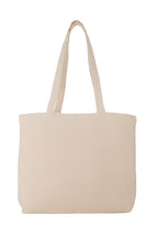 Zip Top Cotton Canvas Convention Tote - Natural - View 4