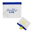 Zip Top Storage Bag, Reusable - Clear with Blue - Silk Screen