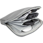 Zip Travel Organizer with Four Pockets, Recycled Full Color - Gray - Detail 2