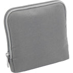Zip Travel Organizer with Four Pockets, Recycled Full Color - Gray - Right Angle