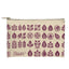 Zippered Pouch in Recycled Canvas - Natural - Silk Screen