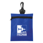 Zippered Pouch, Non-Woven - Royal Blue - Silk Screen