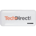 Zodiac Pocket Power Bank, 5,000 mAh Full Color - White - Front 2